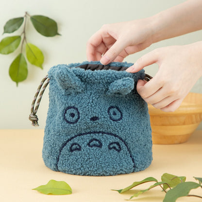 My Neighbor Totoro Medium Totoro Fluffy Drawstring Pouch