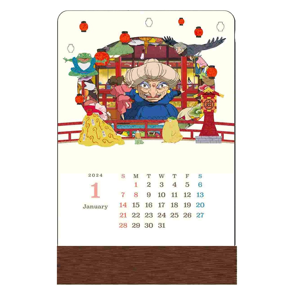 Ghibli Character Spirited Away 2024 Standing Calendar