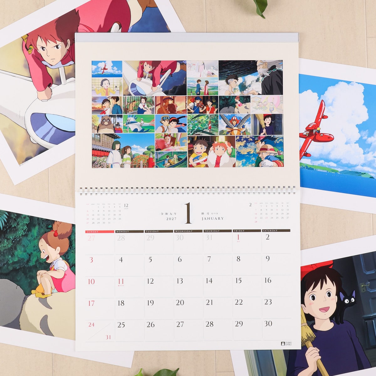 Studio Ghibli 2027 Art Frame Calendar