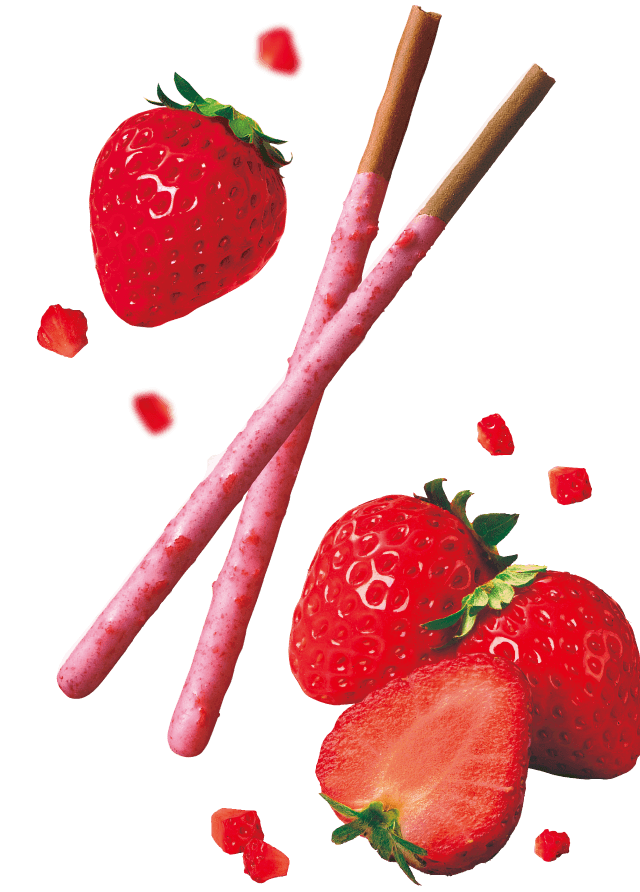 Glico Pocky Strawberry with Strawberry Bits