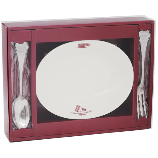 Detective Conan POALO Coffee Original Plate & Cutlery Set - Universal Studio Japan Limited