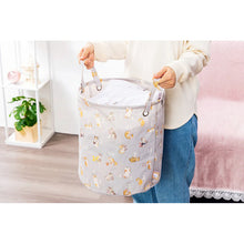 قم بتحميل الصورة في عارض الصور، Mofusand Laundry Round Basket (Light Gray)