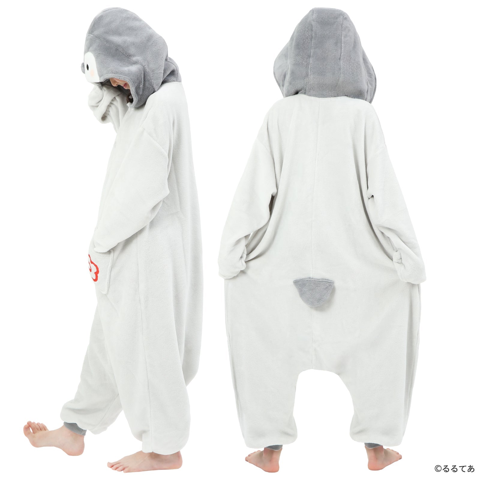 Sazac Koupen-chan Kids Kigurumi Onesie Costume Coral Minky