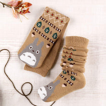 قم بتحميل الصورة في عارض الصور، Ghibli My Neighbor Totoro Warm Long Room Socks(Size: 22-26cm)
