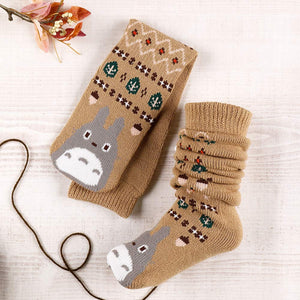Ghibli My Neighbor Totoro Warm Long Room Socks(Size: 22-26cm)