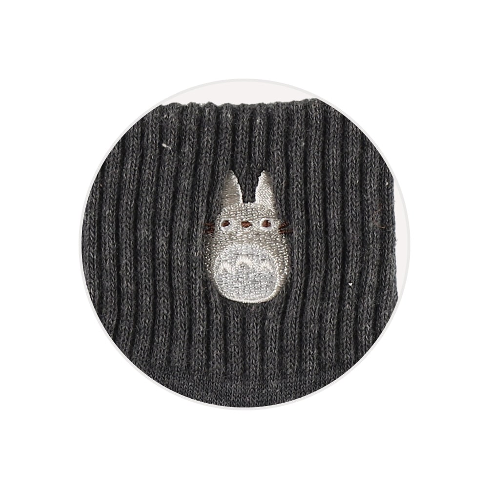 My Neighbor Totoro Rib Embroidery Short Socks 23-25cm