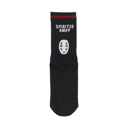 Spirited Away No-Face Rib Crew Socks