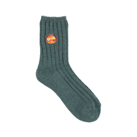 Howl's Moving Castle Wool Ribbed Crew Socks 23-25cm - Studio Ghibli