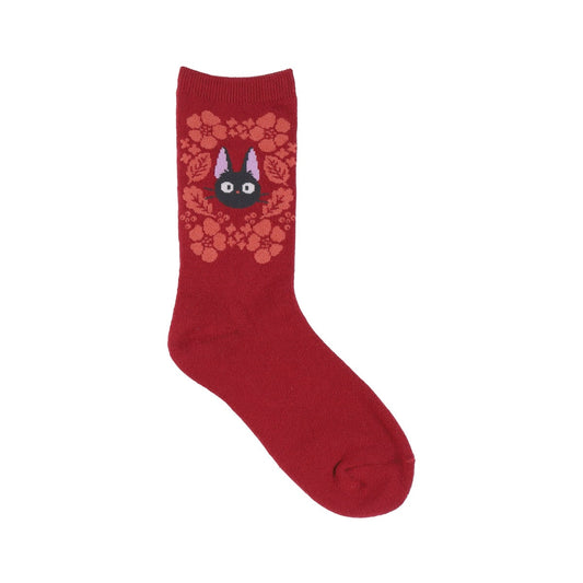 Kiki's Delivery Service Camellia Oil Moisturizing Socks 23-25cm (Red) - Studio Ghibli