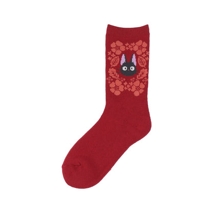 Kiki's Delivery Service Camellia Oil Moisturizing Socks Red 23-25cm