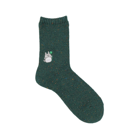 My Neighbor Totoro Color Nep Crew Socks Green 23-25cm - Studio Ghibli