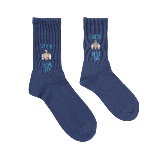 Laputa: Castle in the Sky logo embroidered socks - Studio Ghibli