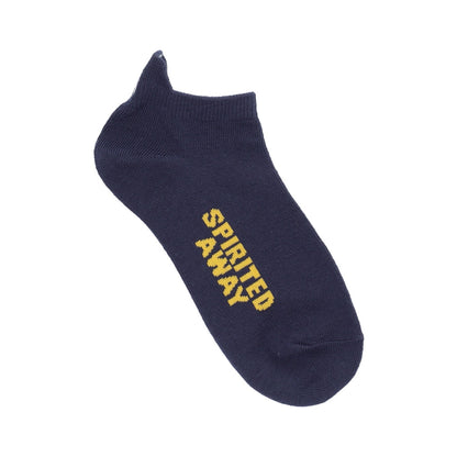 Spirited Away Heel Embroidered Sneaker Socks No-Face 23-25cm Purple