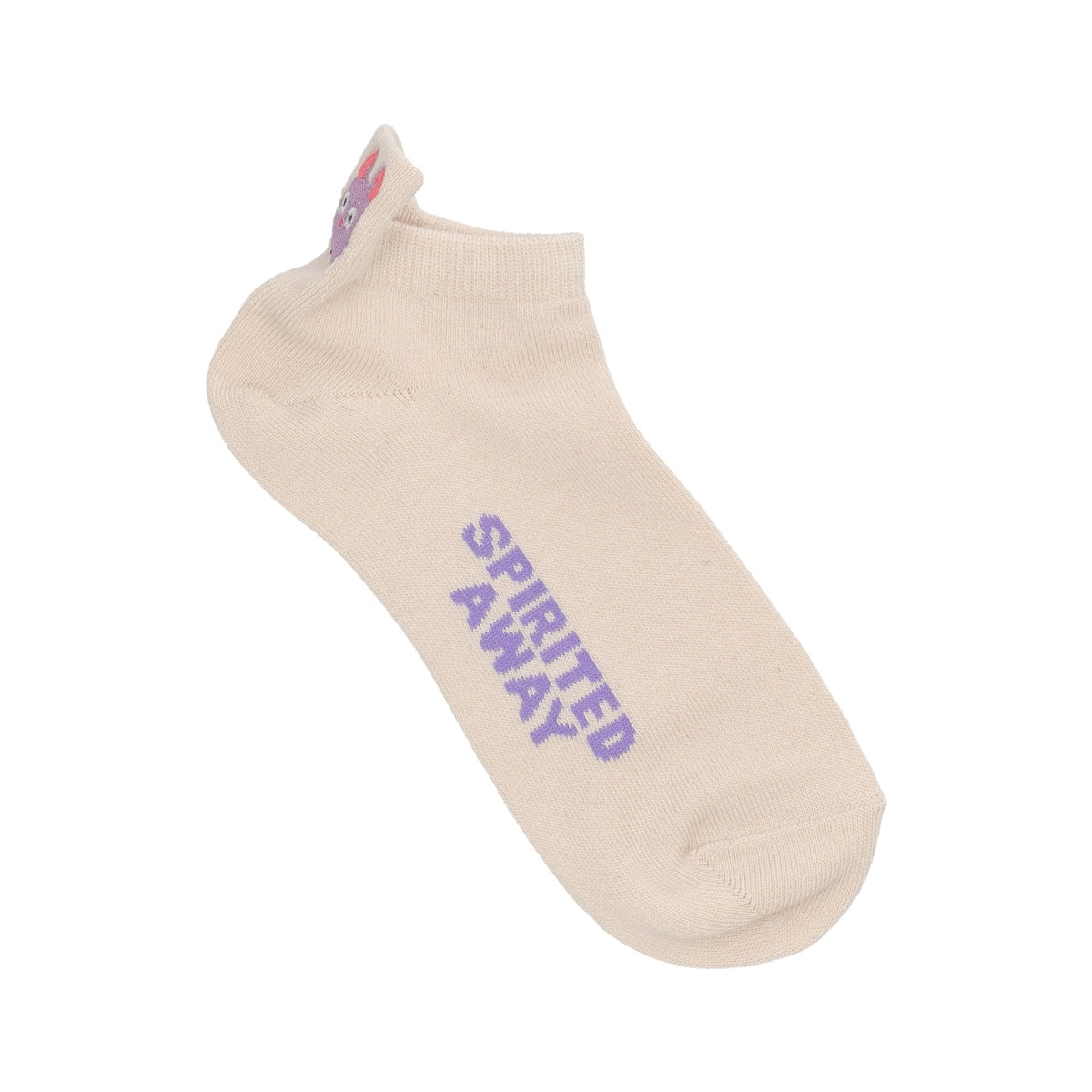 Spirited Away Heel Embroidered Sneaker Socks Boh Mouse 23-25cm White