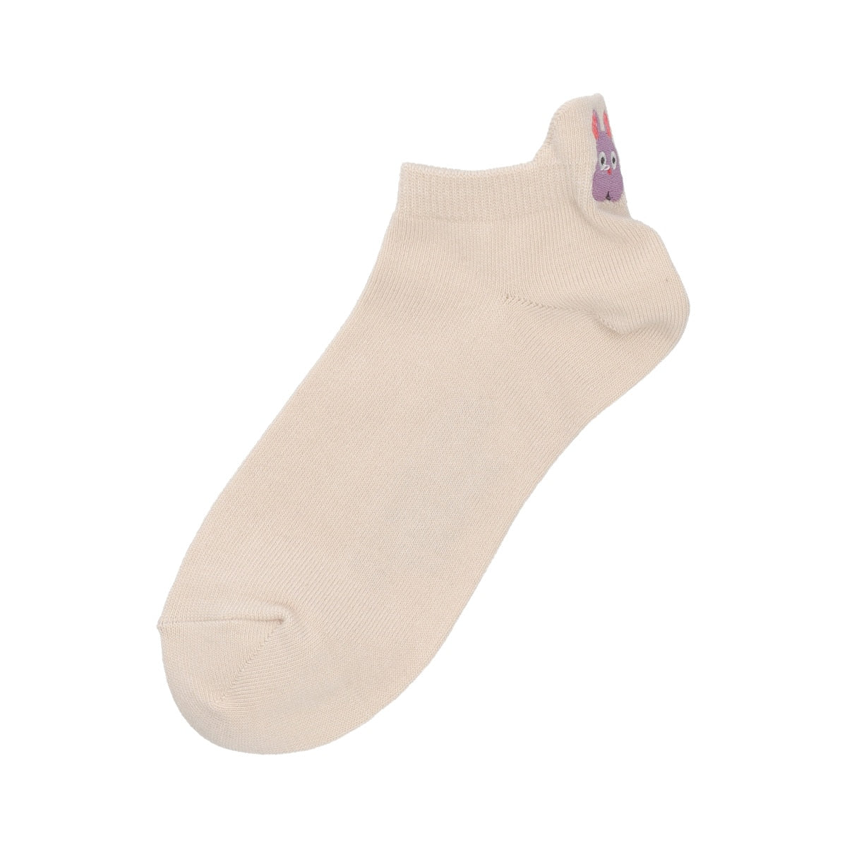 Spirited Away Heel Embroidered Sneaker Socks Boh Mouse 23-25cm White
