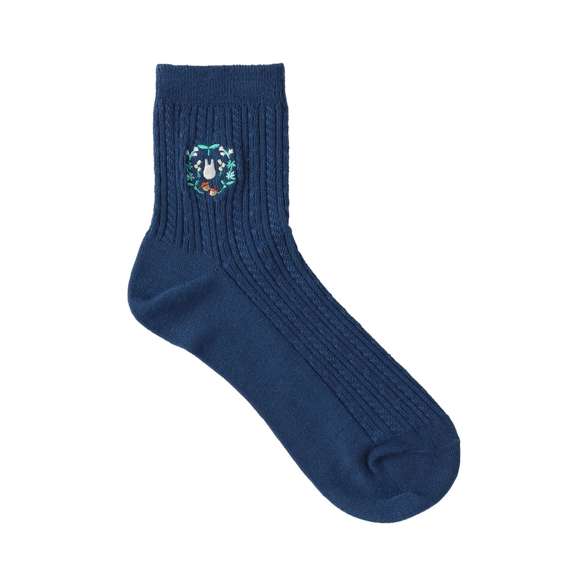 My Neighbor Totoro Icon Embroidery Socks 23-25cm