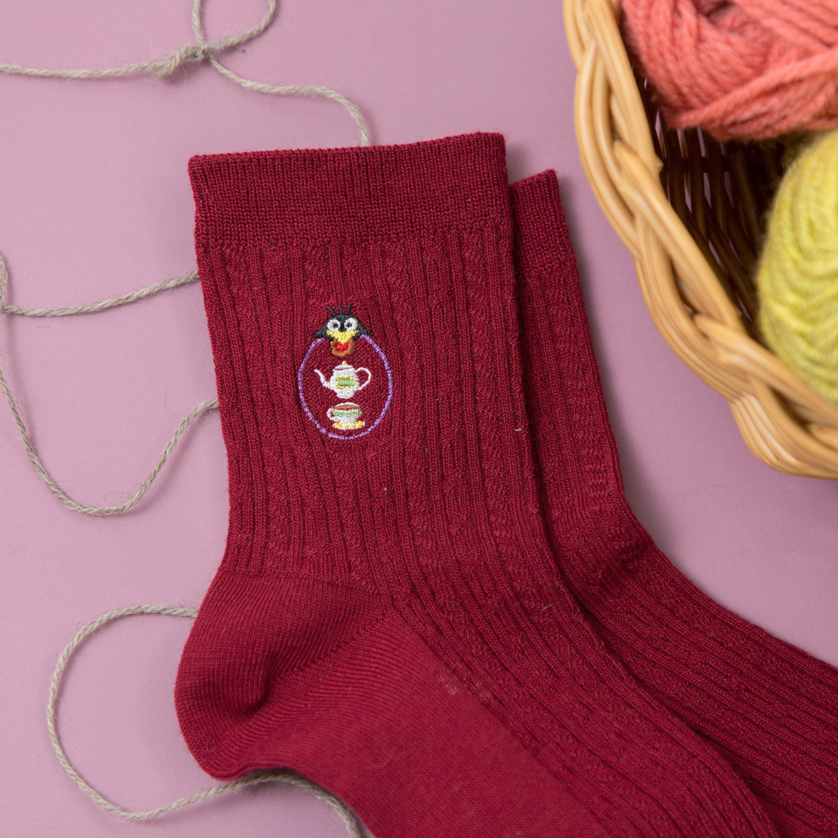 Spirited Away Icon Embroidery Socks 23-25cm