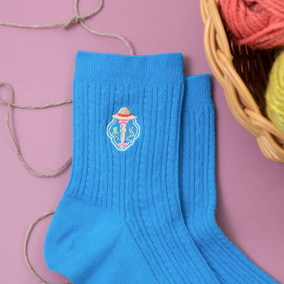 Howl's Moving Castle Icon Embroidery Socks 23-25cm