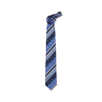 My Neighbor Totoro 26SS Nut Stripe Silk Necktie Navy