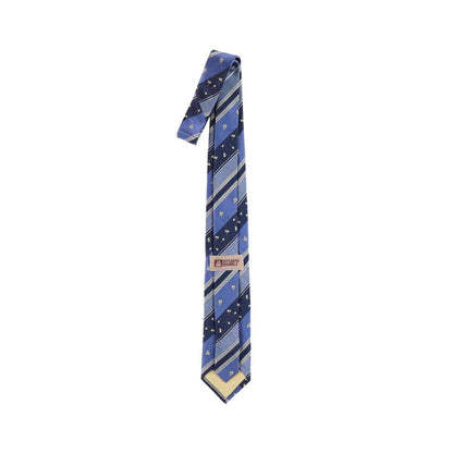 My Neighbor Totoro 26SS Nut Stripe Silk Necktie Navy