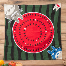 قم بتحميل الصورة في عارض الصور، Totoro Watermelon Design Furoshiki- Studio Ghibli