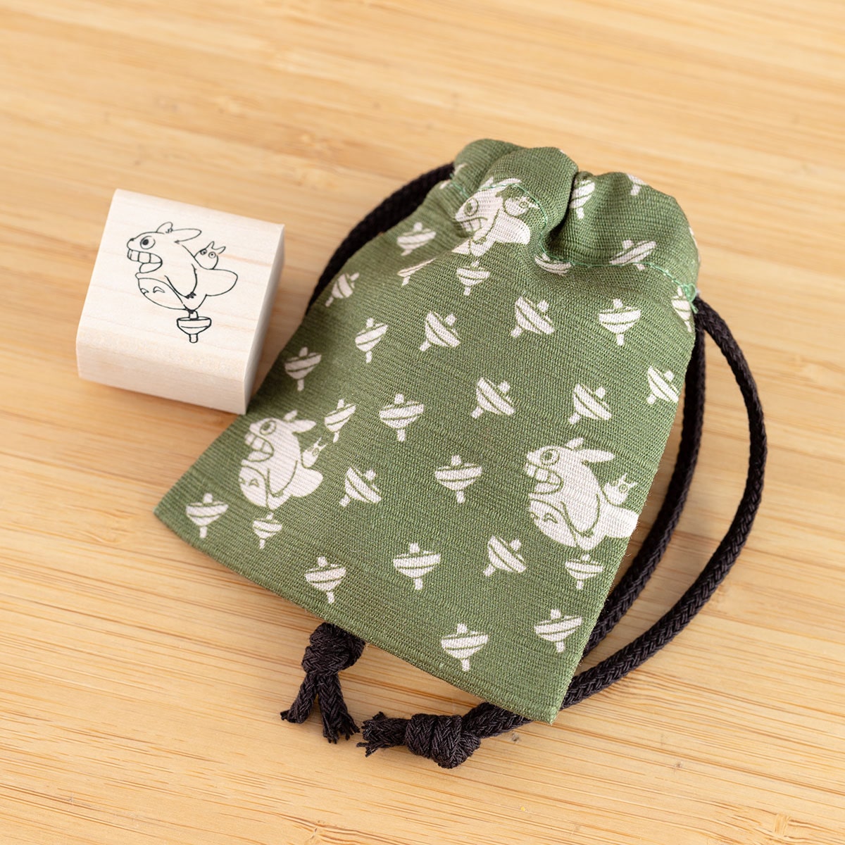 My Neighbor Totoro Drawstring Bag & Stamp - Ghibli Studio