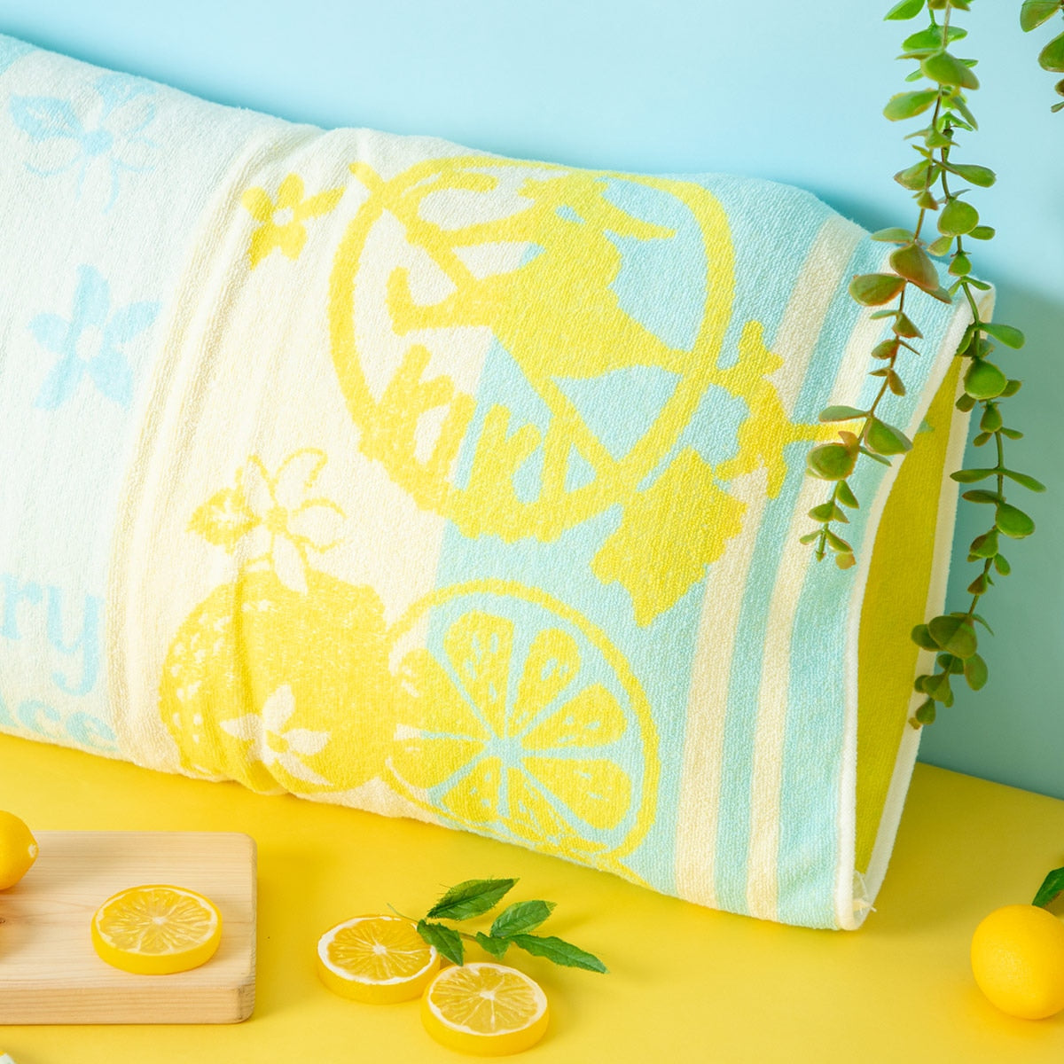 Studio Ghibli Kiki's Delivery Service Lemon Flower Towel Pillow Cover