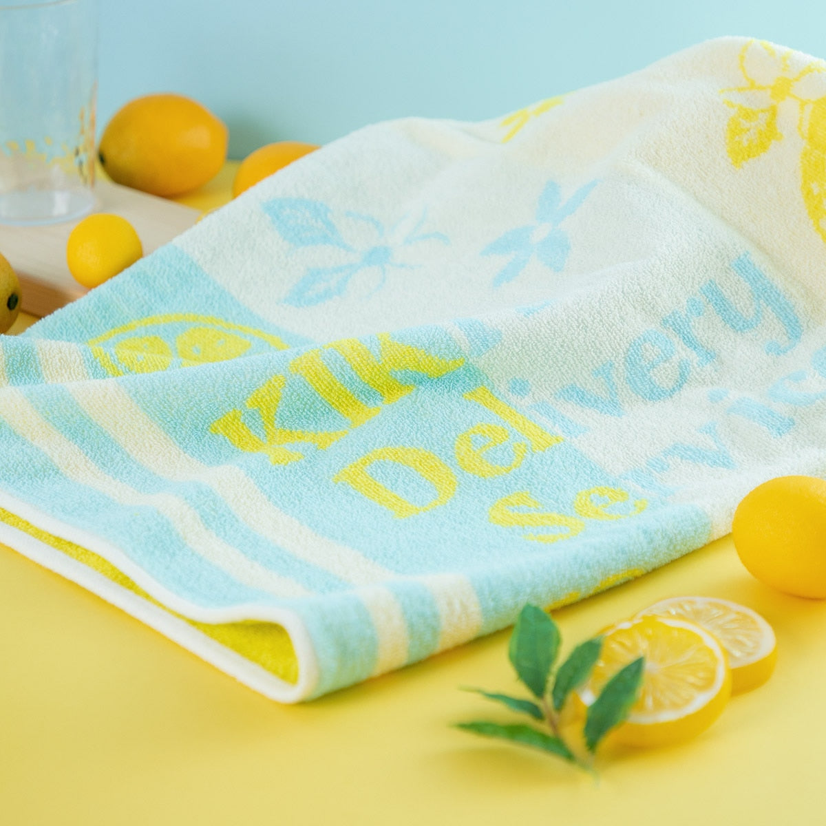 Studio Ghibli Kiki's Delivery Service Lemon Flower Towel Pillow Cover