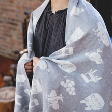 قم بتحميل الصورة في عارض الصور، Ghibli Museum Original Multi Use Blanket/ Scarf -Ghibli Museum Limited