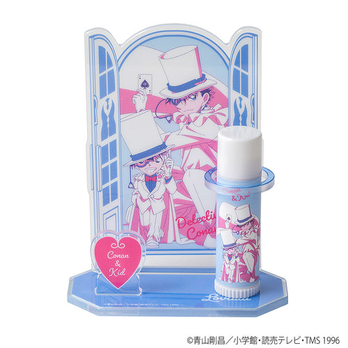 Detective Conan Lip Cream & Lip Stand Set (Citrus Mint Flavor) - Conan & Kid