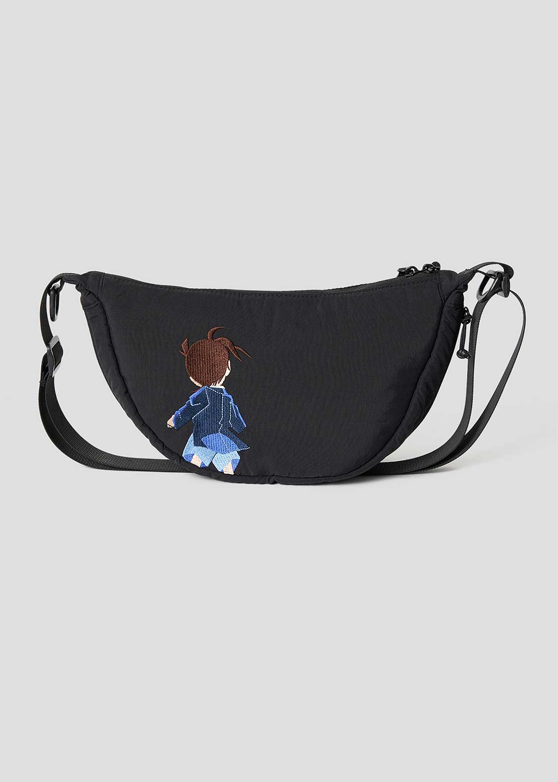 Graniph Detective Conan Mini Shoulder Bag Embroidered Black