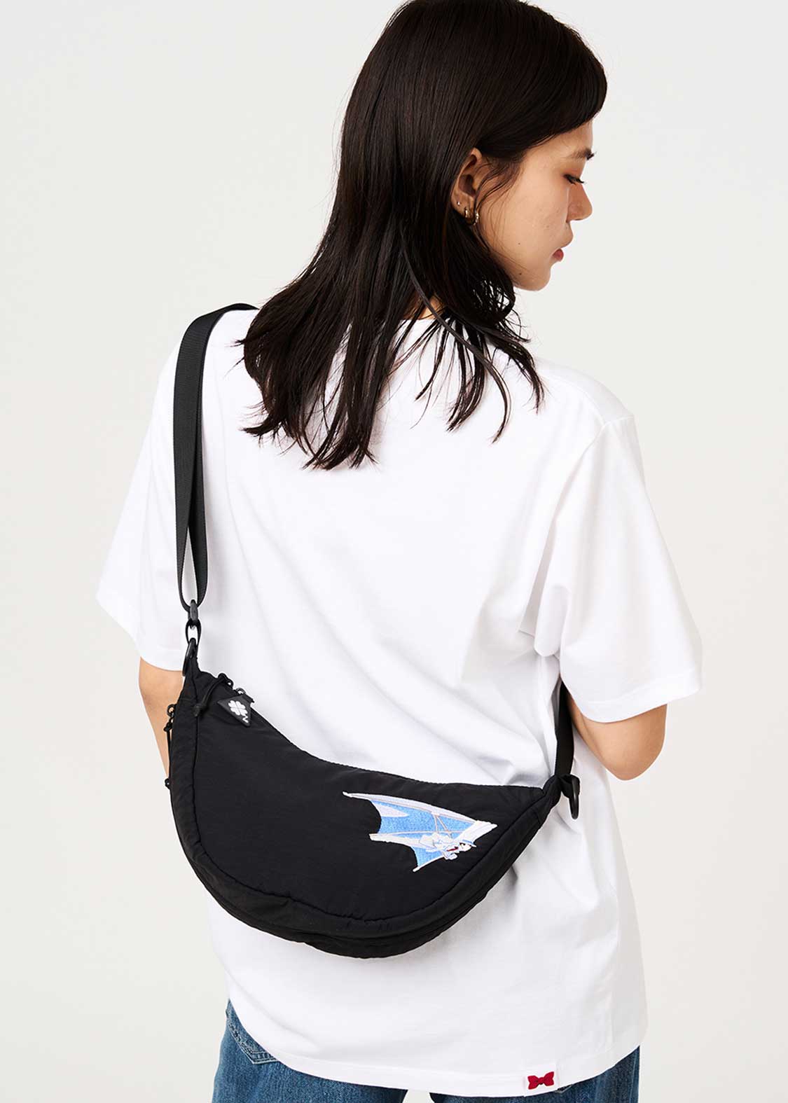 Graniph Detective Conan Mini Shoulder Bag Embroidered Black