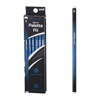Mitsubishi Pencil Uni Palette Graphite Pencils 12-Pack Hexagonal Barrel