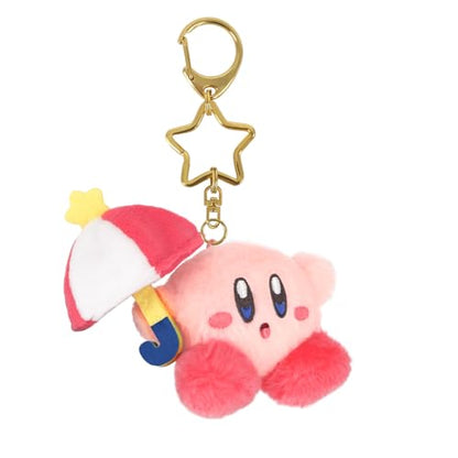 Sanei Boeki Kirby Mini Mofu Mascot Keychain Plush Toy