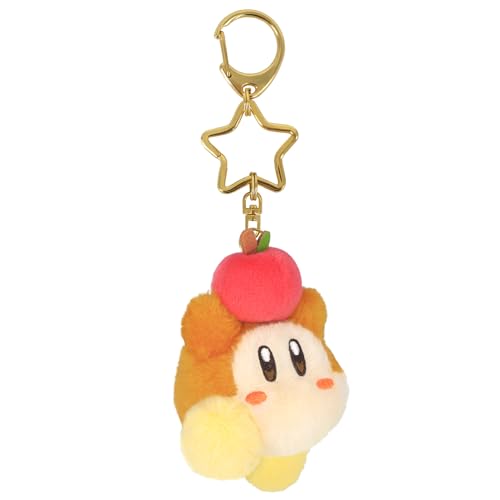 Sanei Boeki Kirby Mini Mofu Mascot Keychain Plush Toy