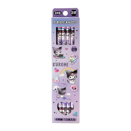 Sanrio 2B Graphite Pencils with Hexagonal Barrel 6.93-inch