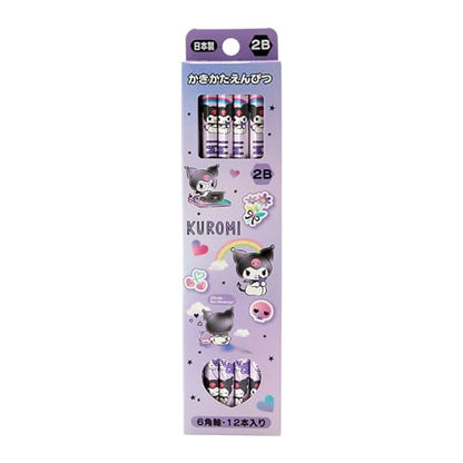 Sanrio 2B Graphite Pencils with Hexagonal Barrel 6.93-inch