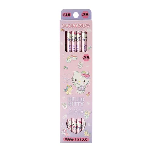 Sanrio 2B Graphite Pencils with Hexagonal Barrel 6.93-inch