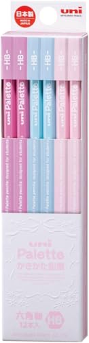 Mitsubishi Pencil Uni Palette Graphite Pencils 12-Pack Hexagonal Barrel