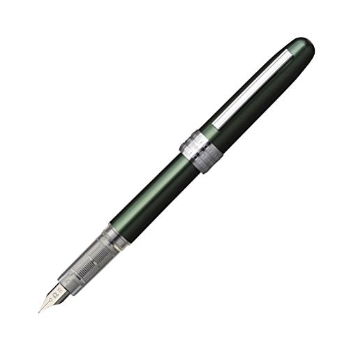 Platinum Plaisir Fountain Pen Fine Point Aluminum Body Blue