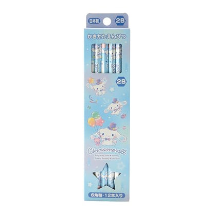 Sanrio 2B Graphite Pencils with Hexagonal Barrel 6.93-inch