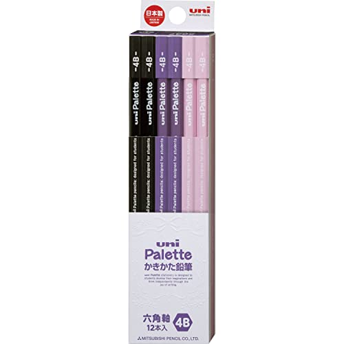 Mitsubishi Pencil Uni Palette Graphite Pencils 12-Pack Hexagonal Barrel