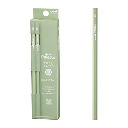 Mitsubishi Pencil Uni Palette Graphite Pencils 12-Pack Hexagonal Barrel