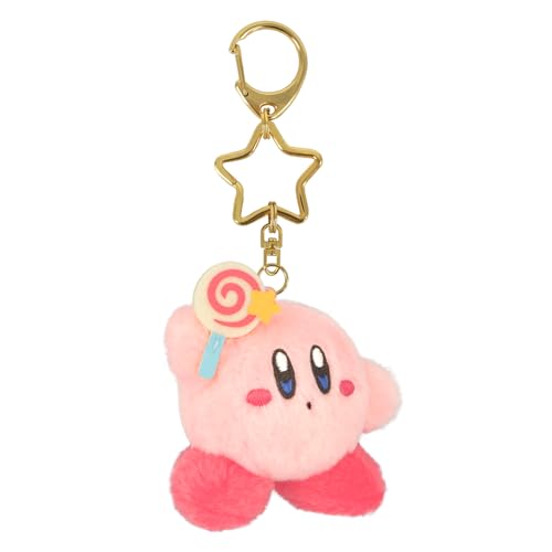 Sanei Boeki Kirby Mini Mofu Mascot Keychain Plush Toy