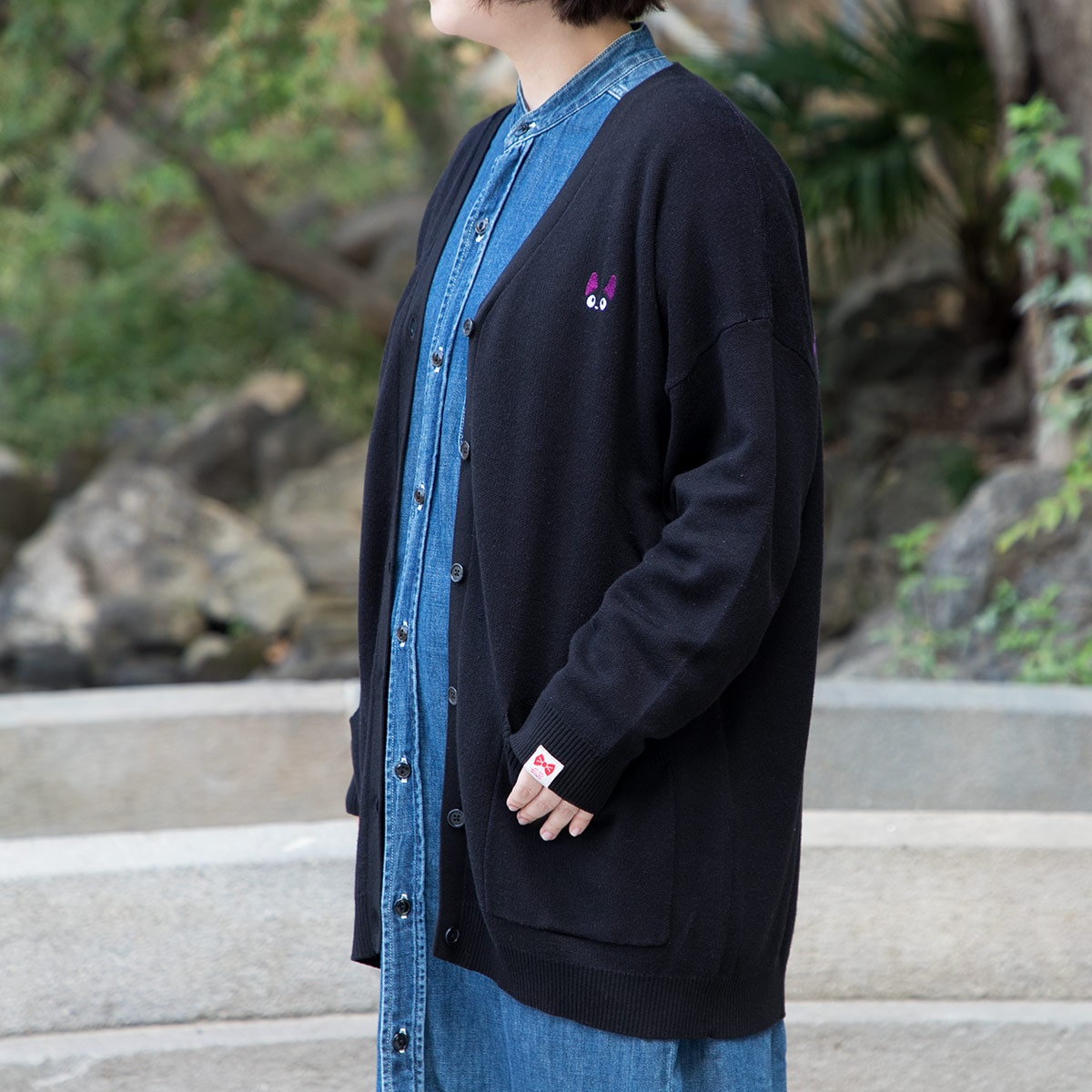 Kiki's Delivery Service Black Cardigan (Free Size) - Ghibli Studio