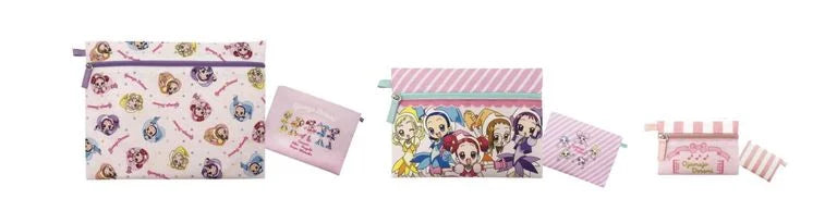 Ojamajo Doremi 3-piece Pouch Set (Pink) - Doremi Official Store