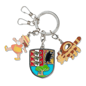 Ghibli Museum Original Emblem Totoro Keychain Mei and the Cat Bus -Ghibli Museum Limited