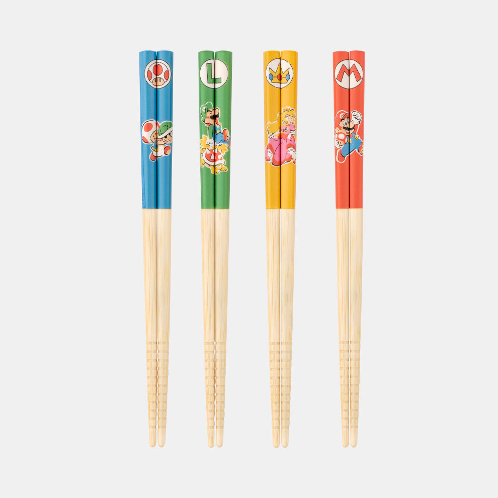 Nintendo Super Mario Family Life Chopsticks 4-Piece Set