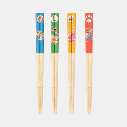 Nintendo Super Mario Family Life Chopsticks 4-Piece Set