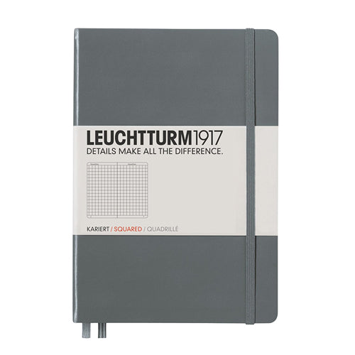 Leuchtturm1917 A5 Professional Grid Notebook 5mm Anthracite Paper Journal